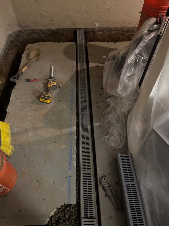 Pool drain trenches portland