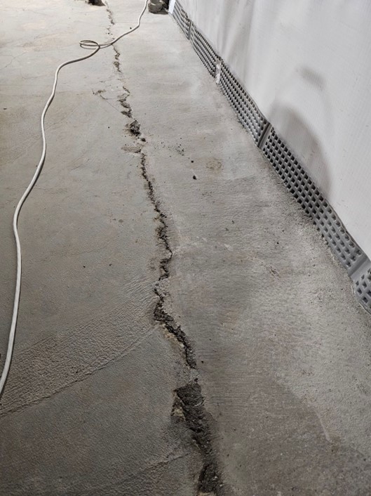 Uneven concrete portland