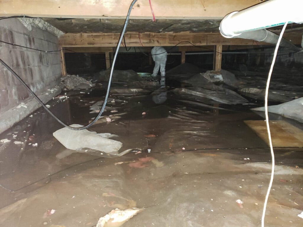 water in crawlspace
