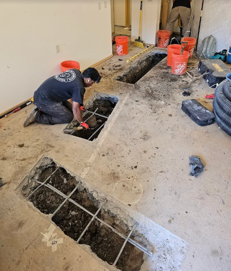 better basements crew installing drainage