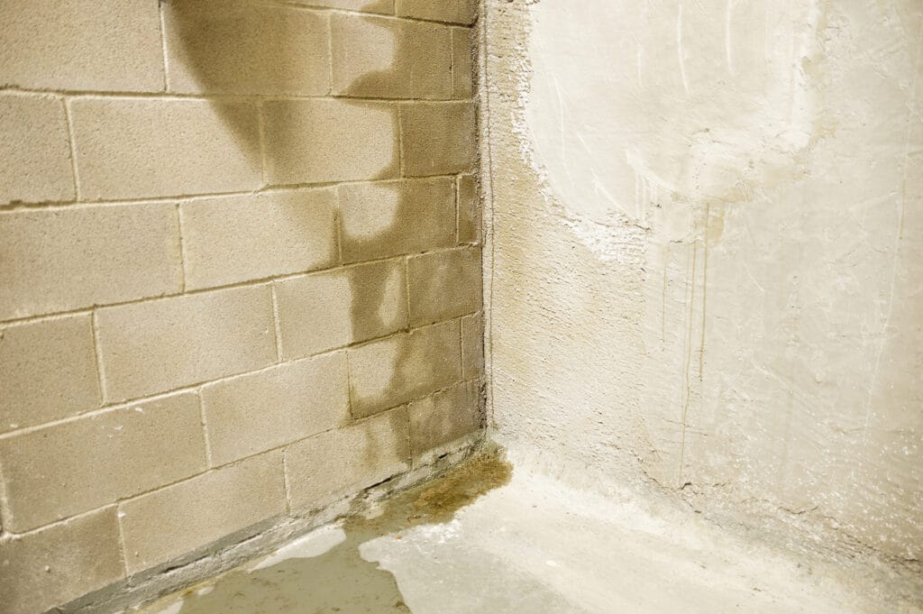Leaky basement wall