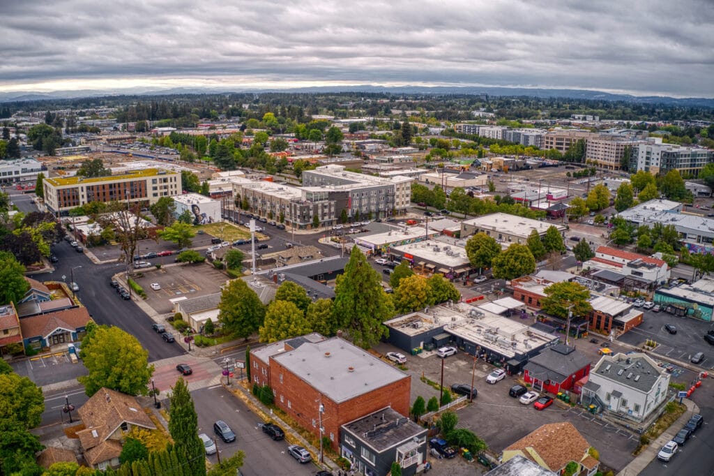 Aerial View of Beaverton, Oregon