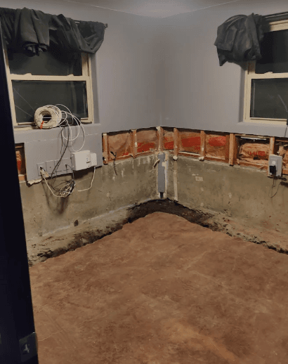 waterproofing basement wall